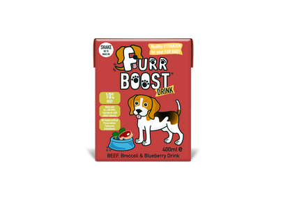 Furr Boost Beef, Broccoli and Blueberry Dog Food, 400ml