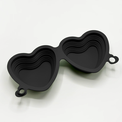 Heart Collapsible Bowl - Black