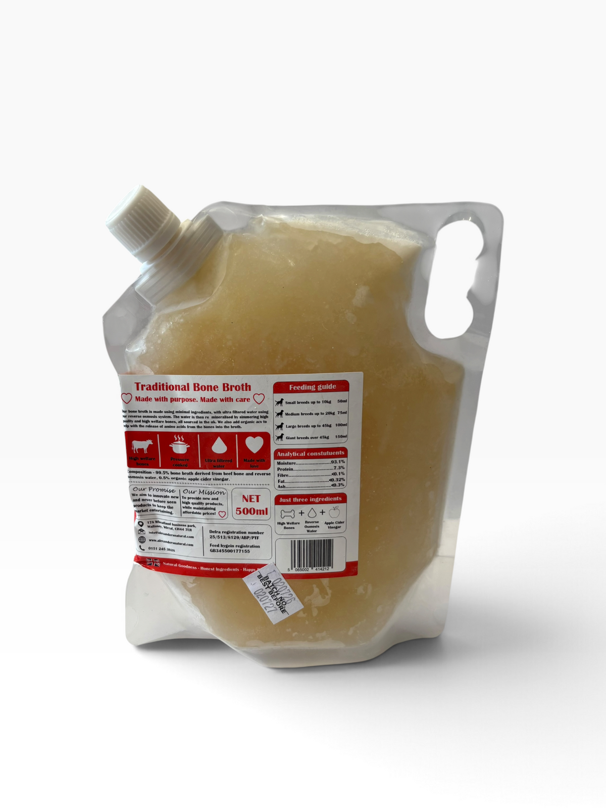 Alexander’s Natural Bone Broth 500ml
