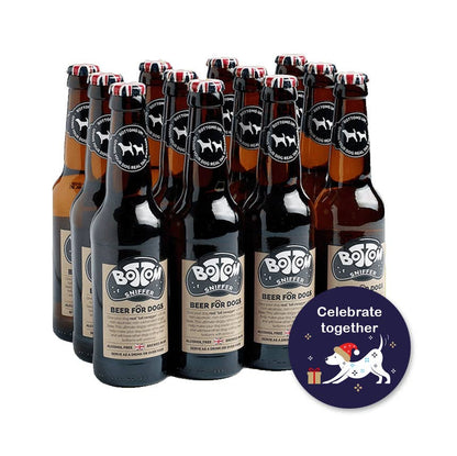 Woof&Brew Bottom Sniffer Dog 'Beer' Gift Treat - 330ml
