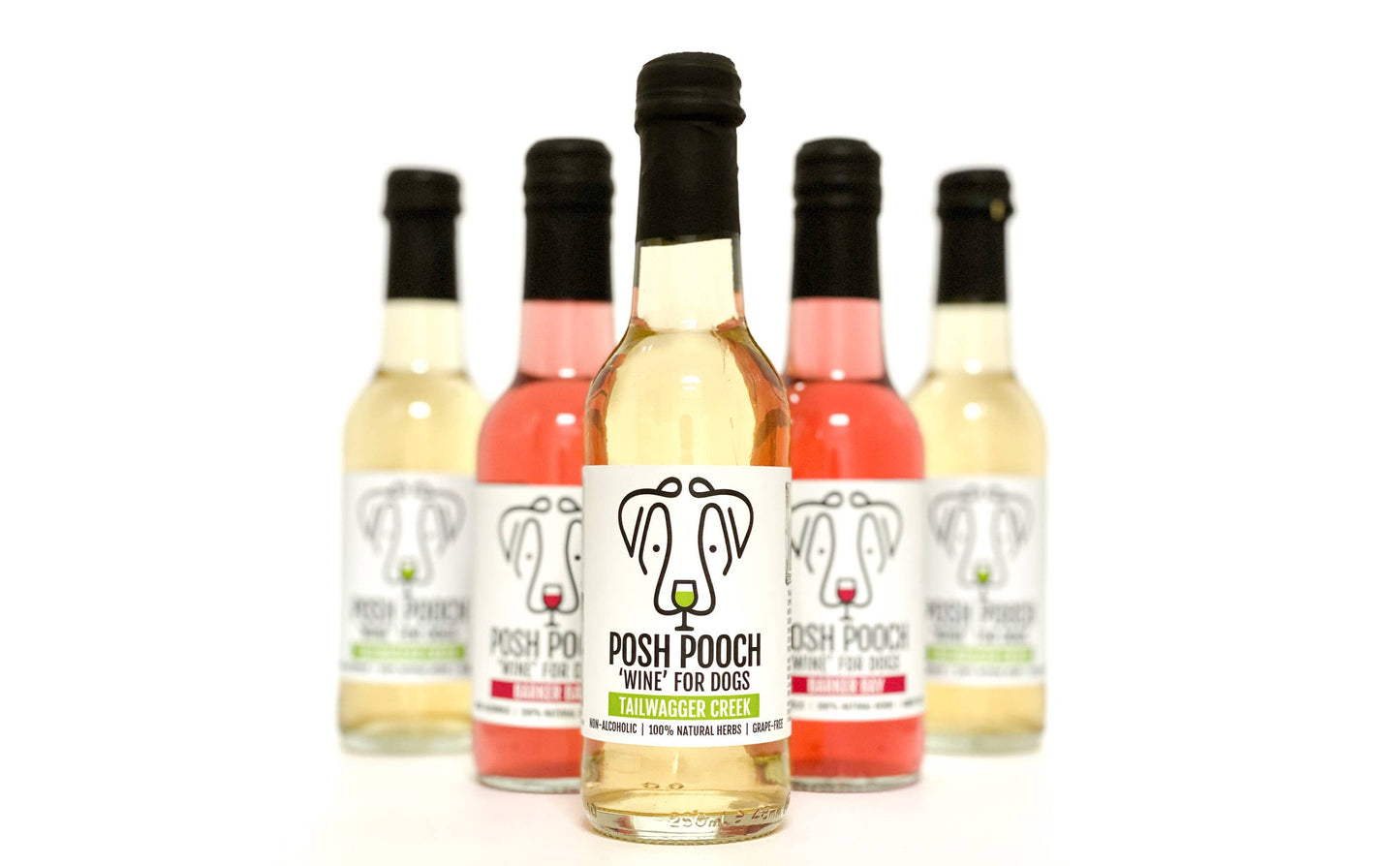 Woof&Brew Posh Pooch Rose Dog 'Wine' -Gift or Cooling Treat
