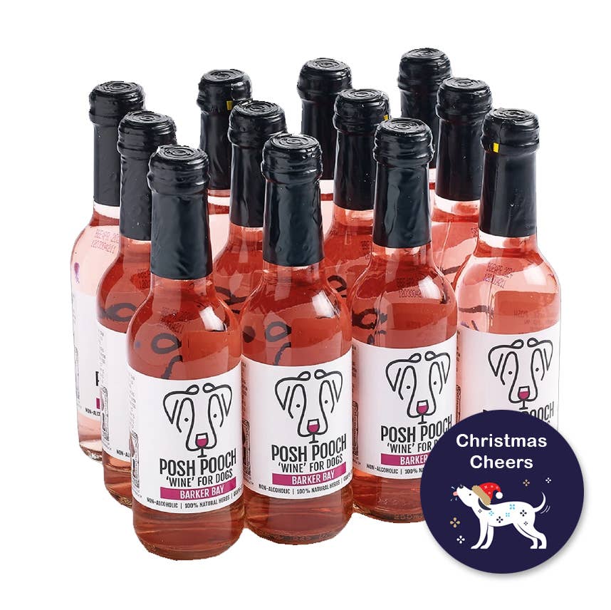 Woof&Brew Posh Pooch Rose Dog 'Wine' -Gift or Cooling Treat