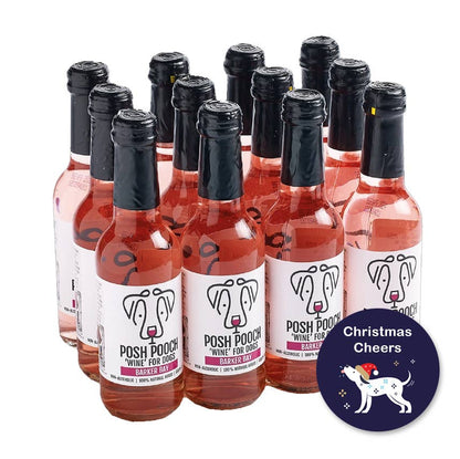 Woof&Brew Posh Pooch Rose Dog 'Wine' -Gift or Cooling Treat