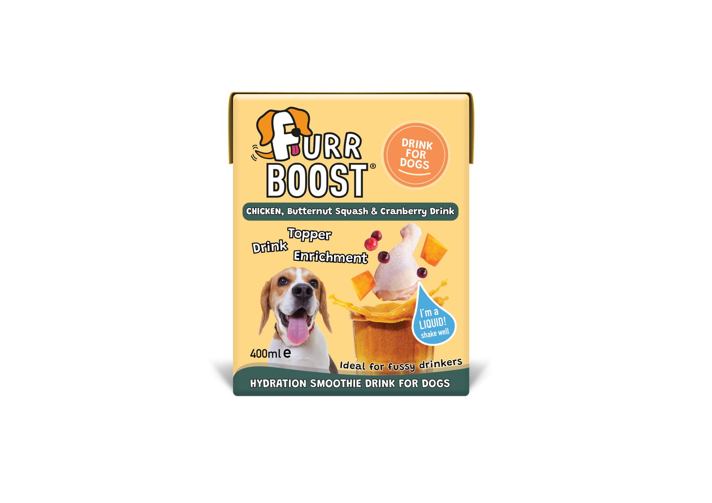 Chicken, Butternut Squash & Cranberry Furr Boost 400ml