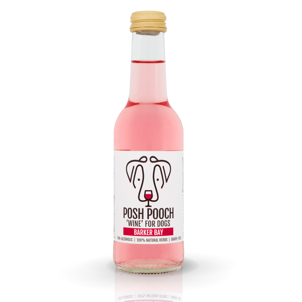 Woof&Brew Posh Pooch Rose Dog 'Wine' -Gift or Cooling Treat