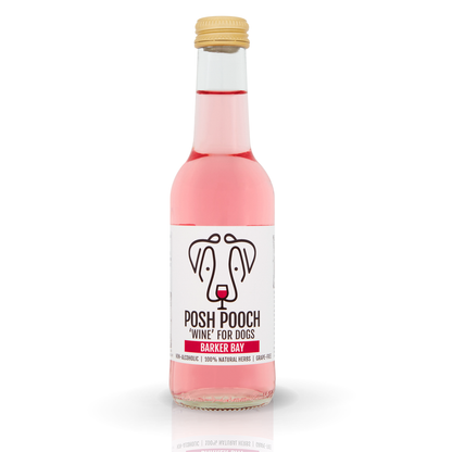 Woof&Brew Posh Pooch Rose Dog 'Wine' -Gift or Cooling Treat