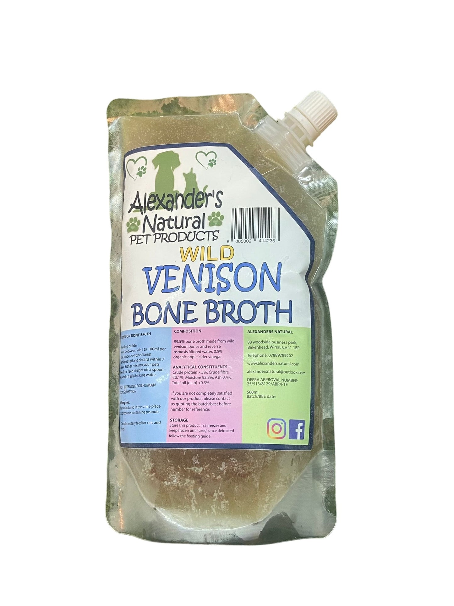 Alexander’s Natural Bone Broth 500ml